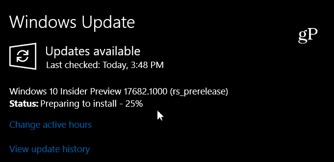 A Windows 10 bennfentes előnézete 17682