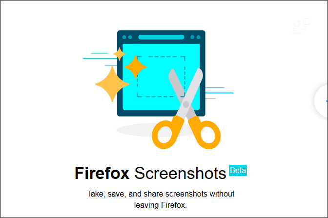 A Firefox képernyőképei Béta