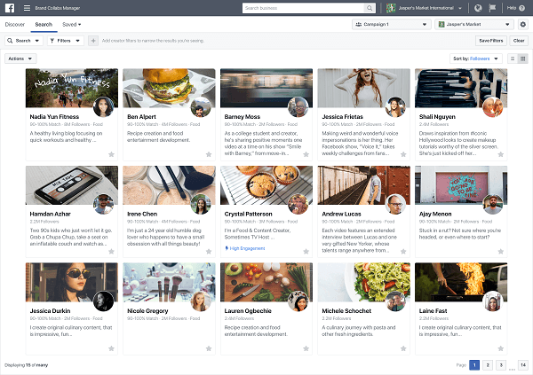 A Facebook bevezette a Brand Collabs Manager alkalmazást, amely lehetővé teszi a márkák számára az alkotók felfedezését, akikkel potenciálisan üzleteket és partnerségeket köthetnek