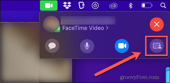 facetime megosztás ikonra
