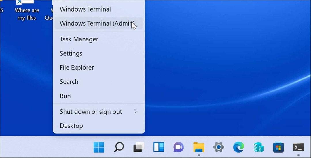 Windows terminálrendszergazda Windows 11