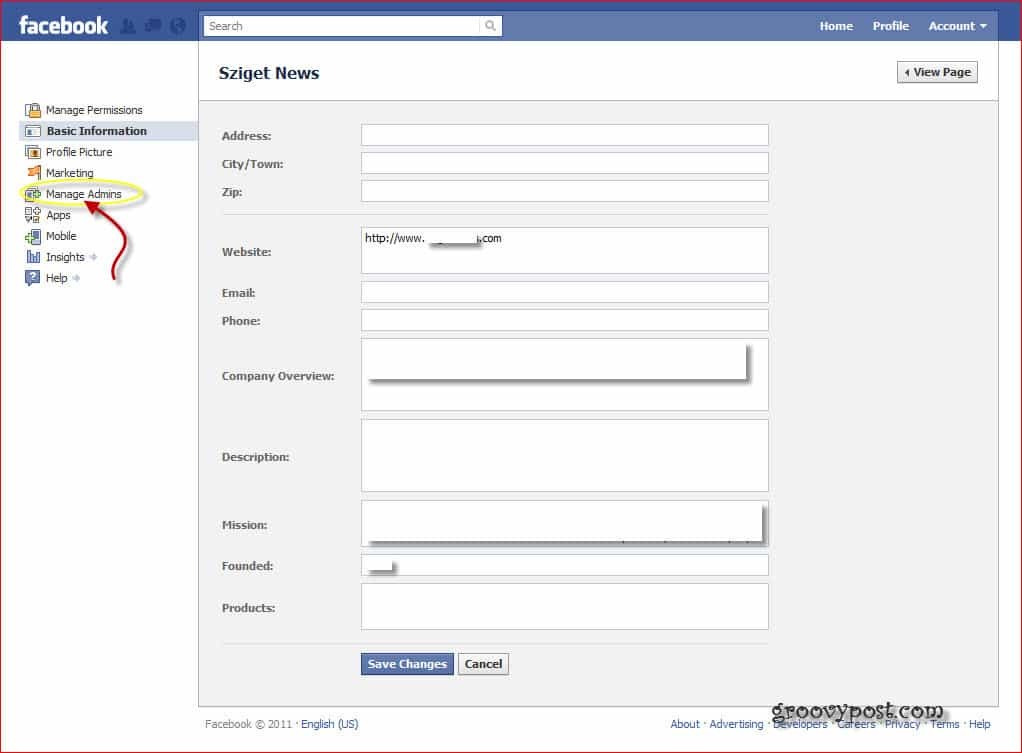 Adminisztrátor hozzáadása vagy eltávolítása a Facebook vállalati vagy rajongói oldalról