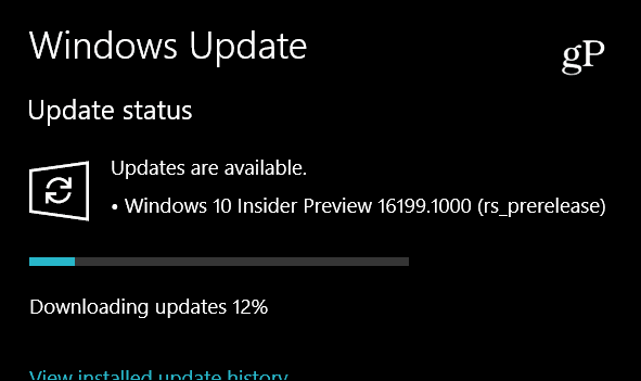 A Microsoft megküldi a Windows 10 bennfentes előnézeti verzióját, az 16199-et, új funkciókat tartalmaz