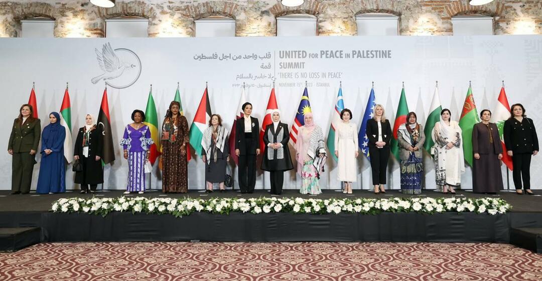 Egy szív a palesztinai vezetők feleségeiért csúcstalálkozó