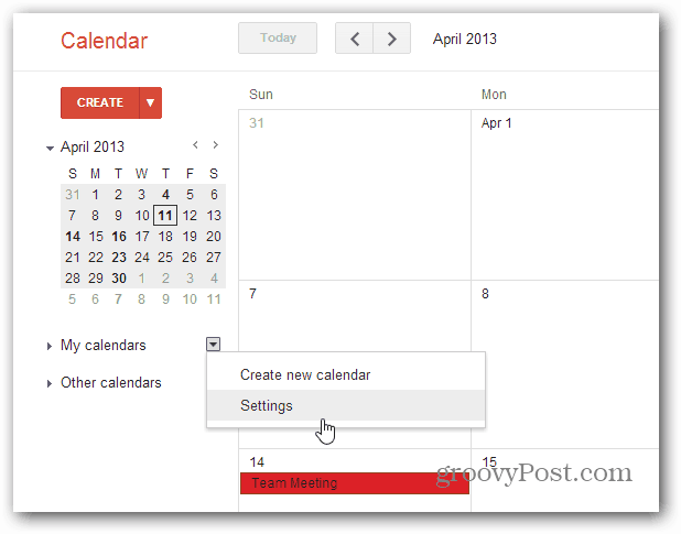 Saját naptárbeállítások