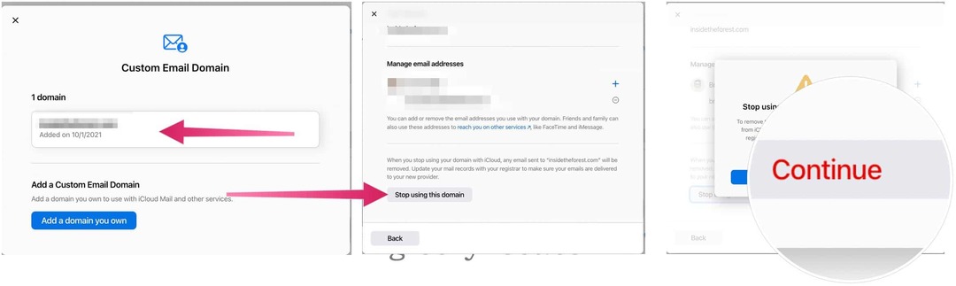 Az egyéni e -mail tartományok használata az iCloud Mail szolgáltatással