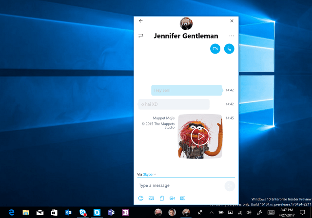 A Windows 10 Preview Build 16184 visszatér a Saját személyek szolgáltatáshoz