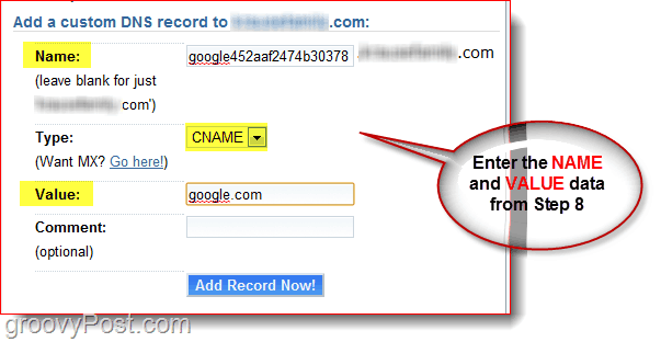 Kezelje domain DNS-jét a Dreamhost.com CNAME webhelyen