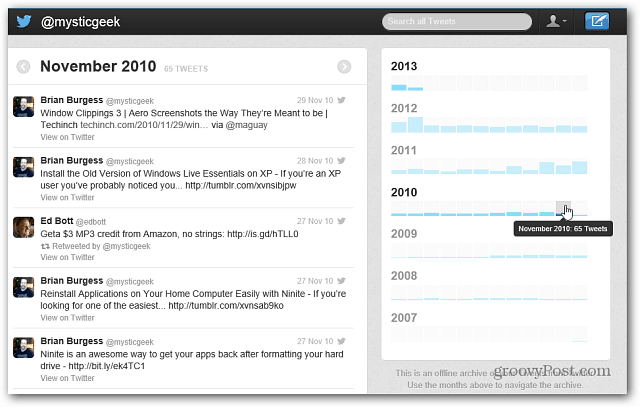 A teljes Twitter történeti archívum letöltése és használata