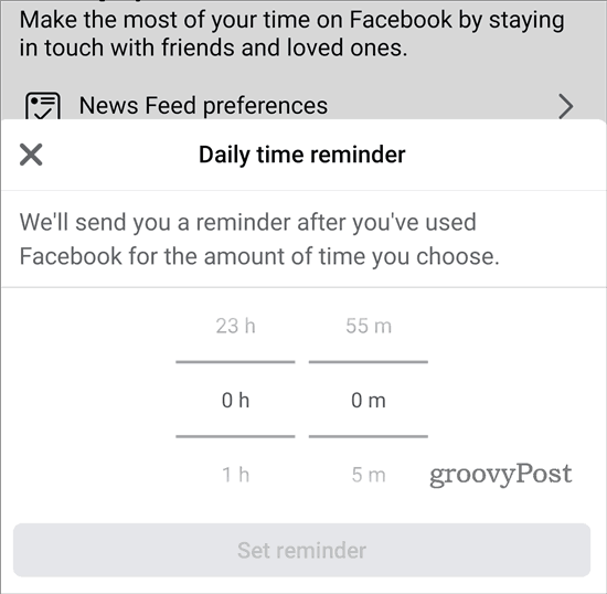 Az Ön ideje a Facebookon emlékeztetőt állított be