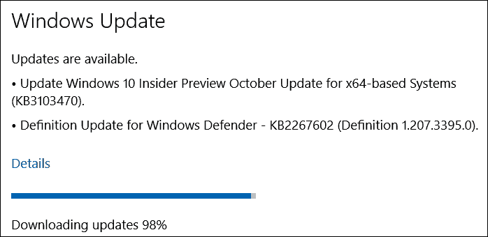 A Windows 10 Preview októberi frissítése
