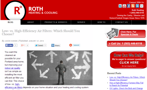 roth fűtés és hűtés weboldal