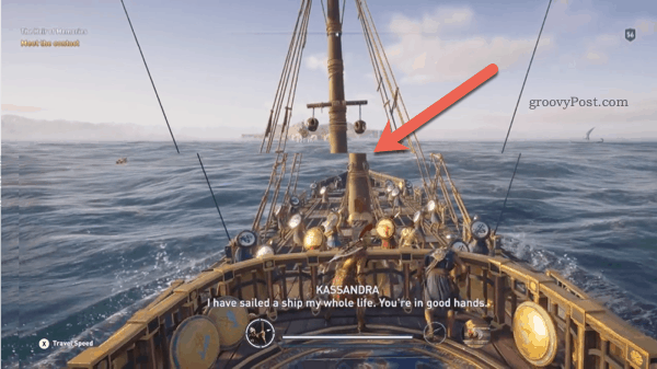 Példa a képernyőszakadásra az Assassins Creed Odyssey-ben