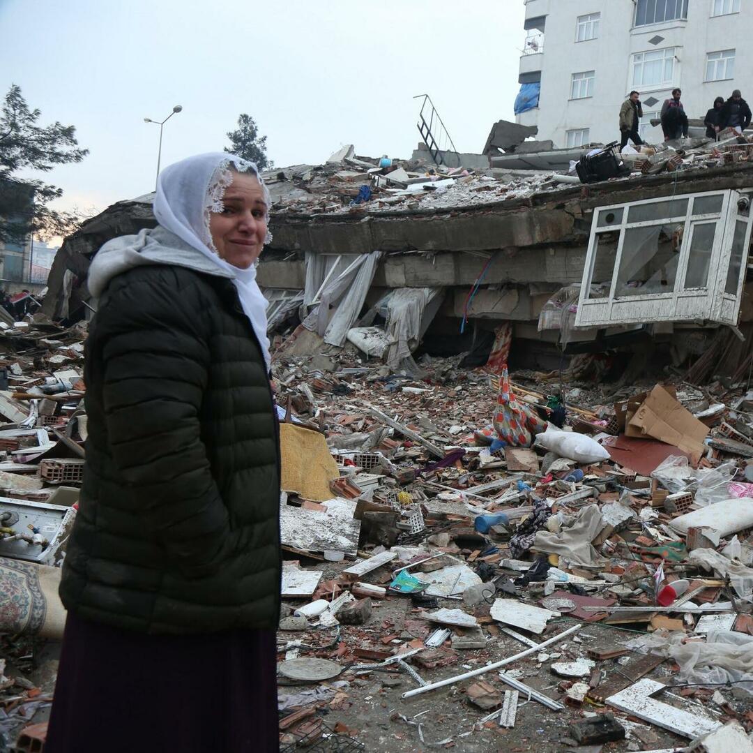 Kahramanmaraş-központú földrengések képei