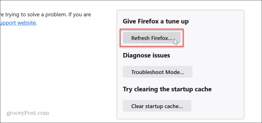 Firefox probléma az oldal betöltésekor. Hiba