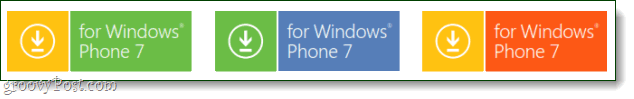 Windows Phone 7 új gomb logó