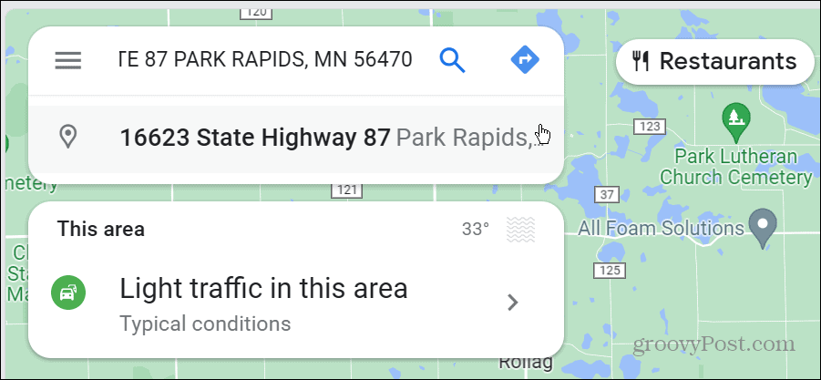 keress a google maps-en