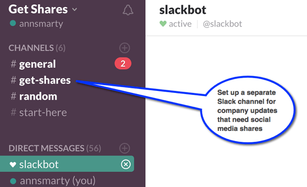 A Slack segítségével csatornákat hozhat létre, így beszélgetéseket szervezhet az alkalmazottak különböző csoportjai számára.
