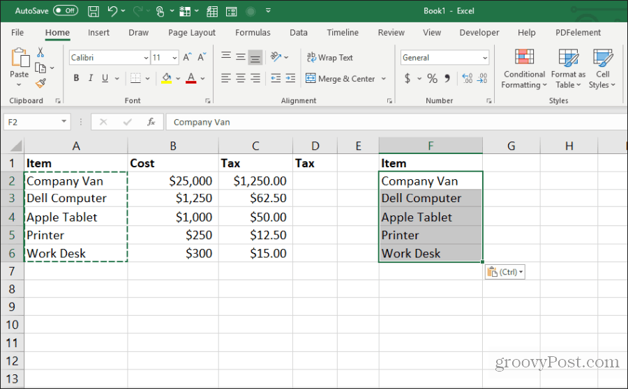 oszlopszélességek beillesztése excel formátumban