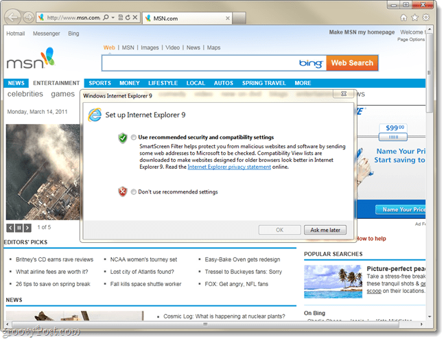Internet Explorer 9 Final, most elérhető