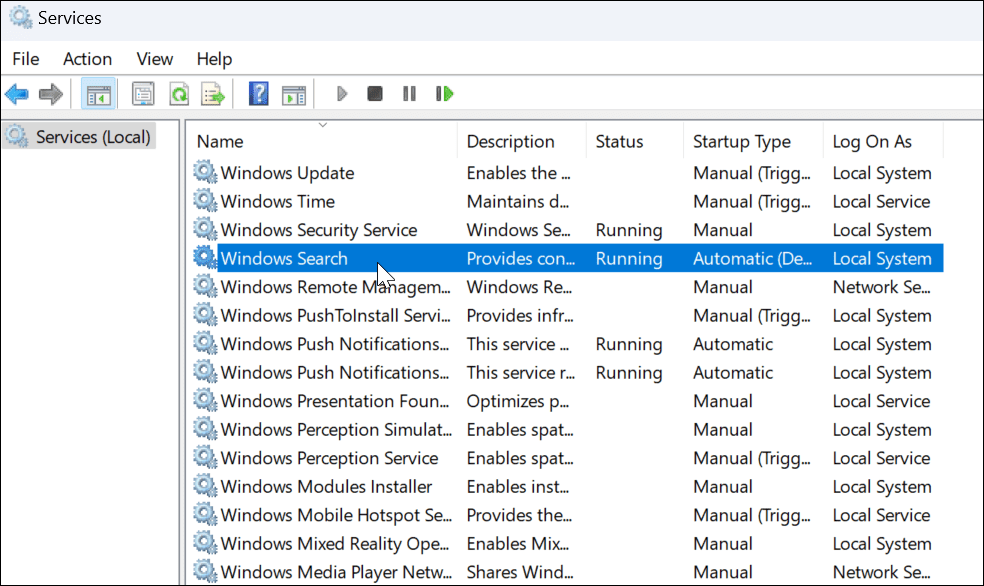 A Windows 11 keresősávja nem működik