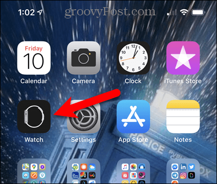 Koppintson az Alkalmazások megtekintése ikonra az iPhone készüléken