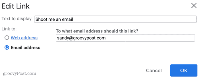 Adja meg az e -mail címet