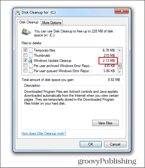 A Windows 7 frissítése törli a törölt régi fájlokat