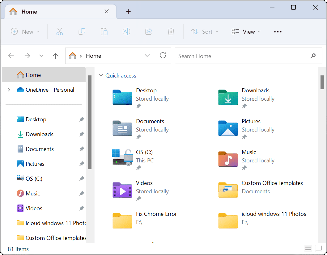 Fájlböngésző Nyissa meg a OneDrive-ra 