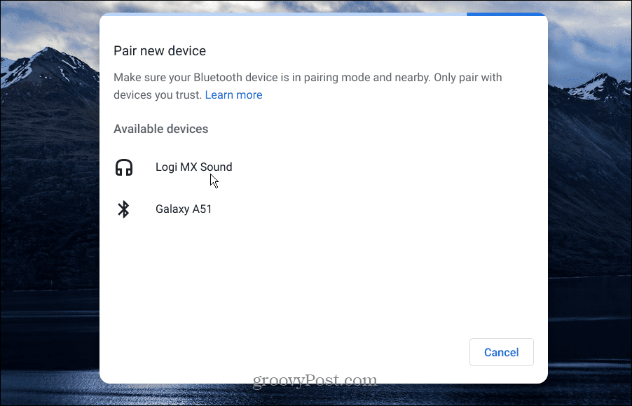 A hang nem működik Chromebookon