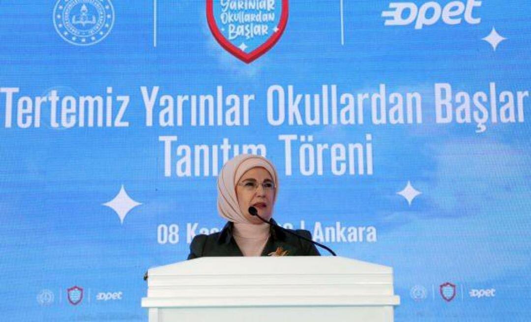 Emine Erdoğan részt vett a "Szeplőtelen jövő az iskolából indul" promóciós programban!
