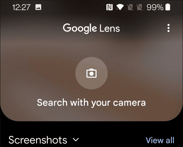 szkennelés android kamerával