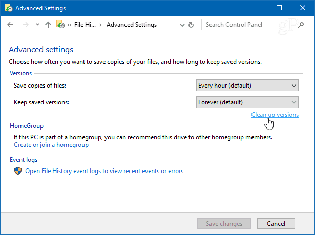 A Windows 10 fájl előzményeinek tisztítása