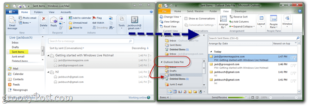 Exportálja a Windows Mail programot az Outlook Exchange programba
