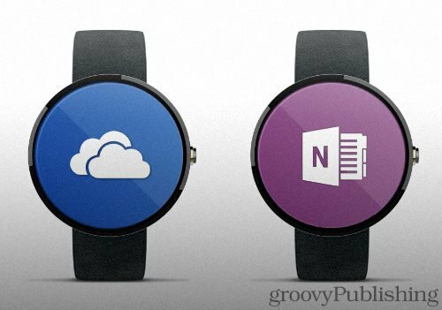 Microsoft termelékenységi alkalmazások az Apple Watch és az Android Wear számára