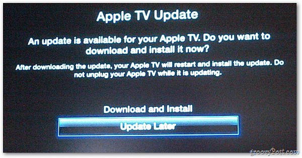 Apple TV frissítés