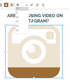 ikon diagram infographic létrehozása az Instagram-on
