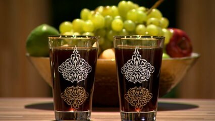 Hogyan készítsünk szőlőmelaszból serbet? Teljesen természetes