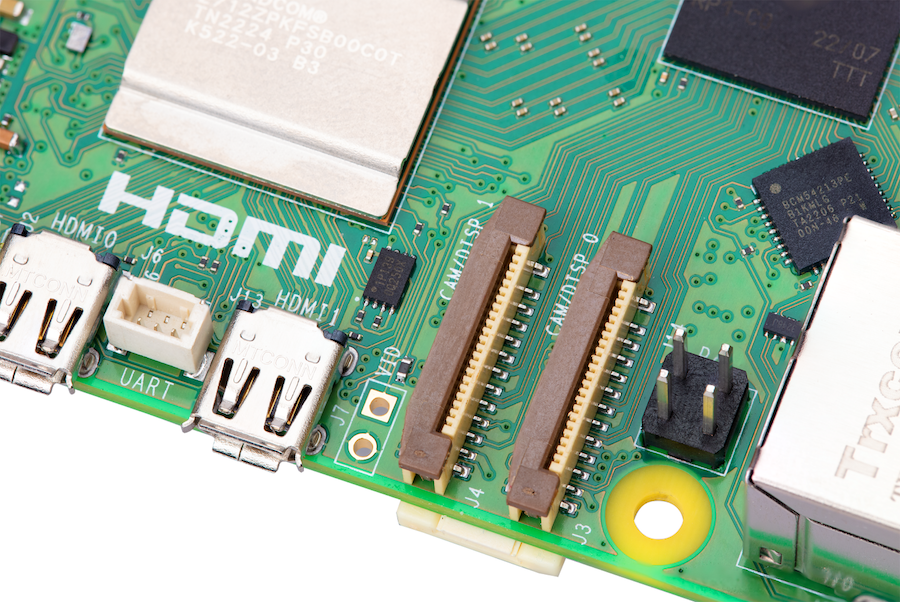 Raspberry Pi 5 Mini-HDMI portok