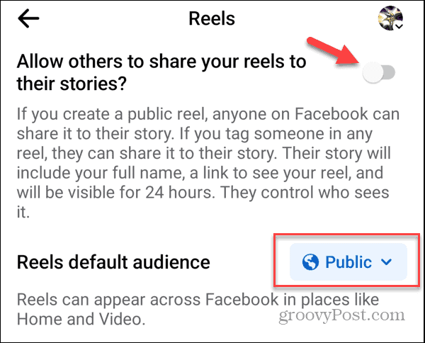 Block Reels a Facebookon