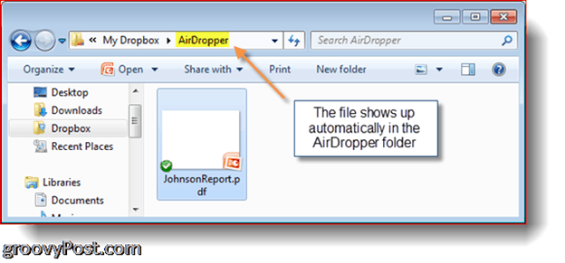 Az AirDropper összekapcsolódik a Dropbox-tal a YouSendIt Killer létrehozásához