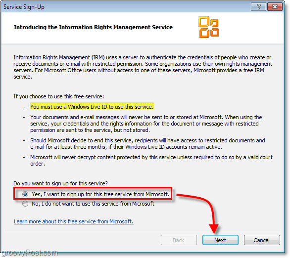 Az Outlook 2010 és a Microsoft RMS használata az e-mailek biztonságához