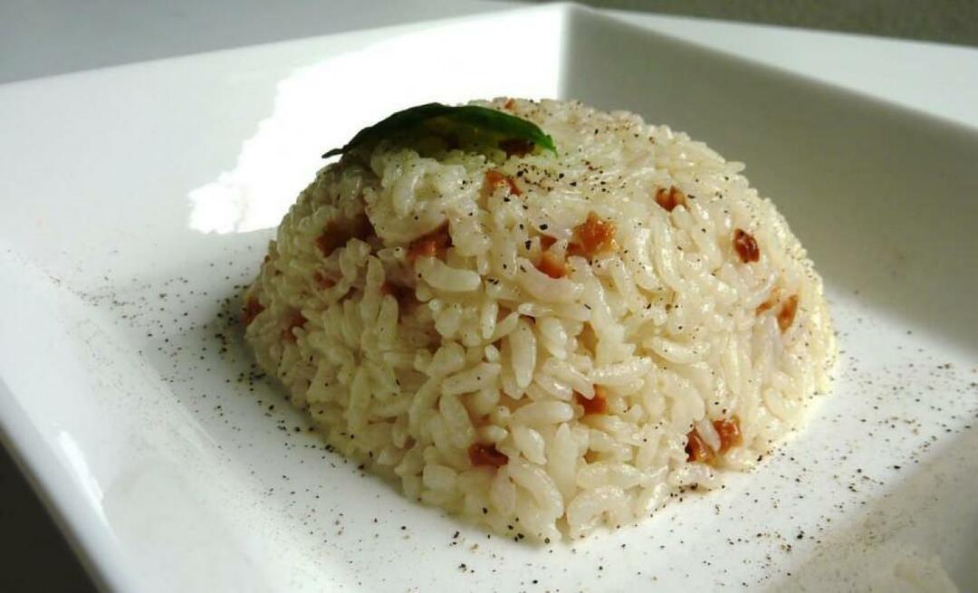 Hogyan készítsük el a legegyszerűbb vajas rizs pilafot? Vajas rizs recept, amely finom illatú