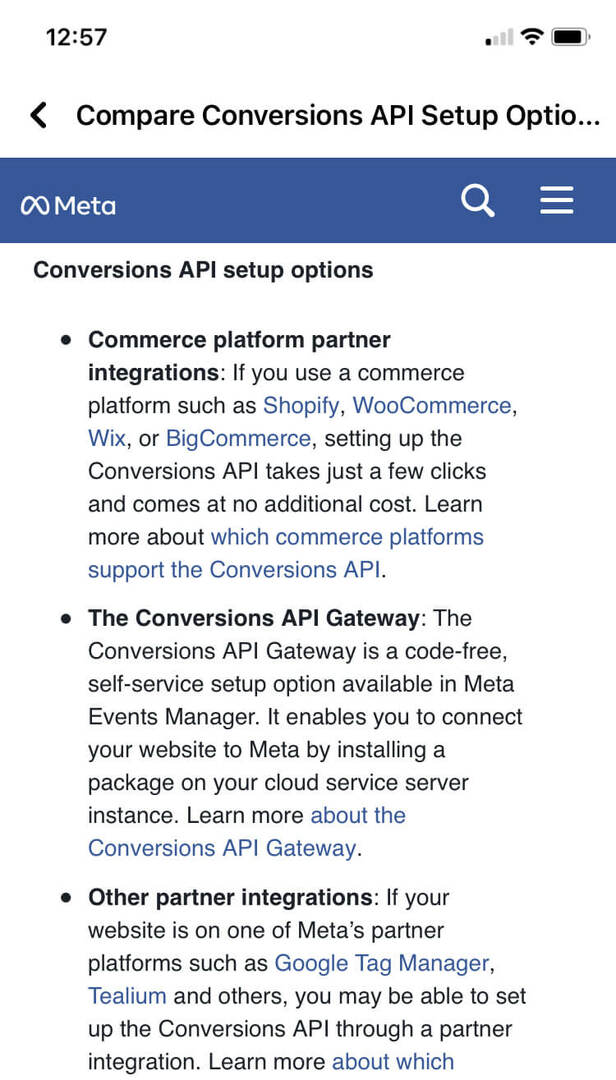 mit kell tartalmaznia a facebookon és az instagramon: fizetett közösségi stratégiai konverziók-api-beállítás-példa-4