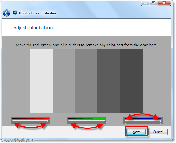 Hogyan kell kalibrálni a Windows 7 képernyő színét a dccw.exe használatával