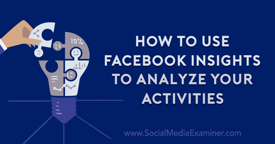 A Facebook Insights használata tevékenységei elemzésére: Social Media Examiner