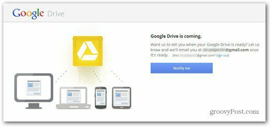 A Google Drive még nem kész