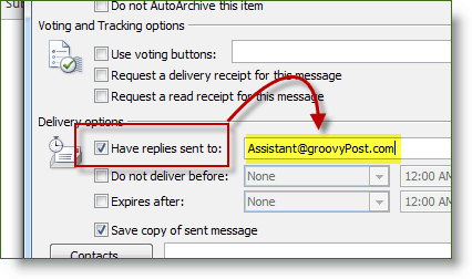 Jelölje be a válaszadás jelölőnégyzetét a Microsoft Office 2010 alkalmazásban