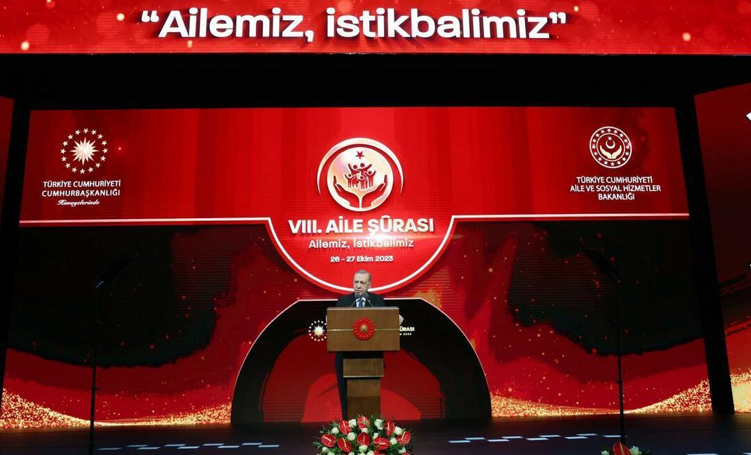 Recep Tayyip Erdoğan a családról beszélt a Törökország századában: A család egy szent építmény, nem rongálhatjuk meg