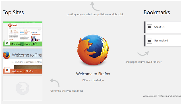 Firefox Windows 8 érintéses bétaverzióhoz elérhető nyilvános teszteléshez